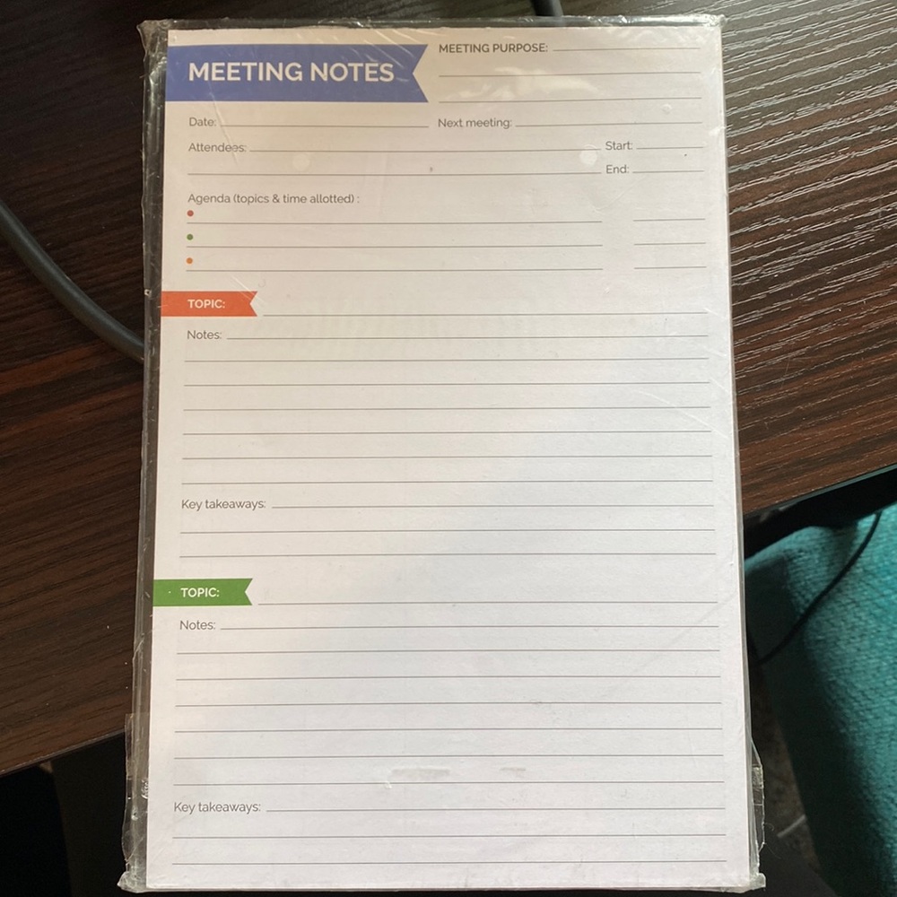 6 x 9 Meeting Pad